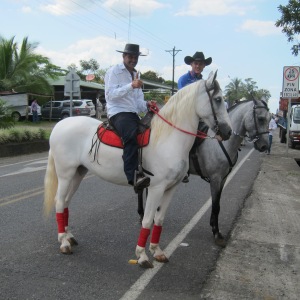 Costa Rican sabanero (cowboys) in Monterrey, Alajuelo province